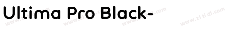 Ultima Pro Black字体转换